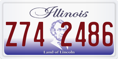 IL license plate Z742486