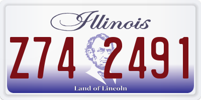 IL license plate Z742491