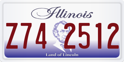 IL license plate Z742512