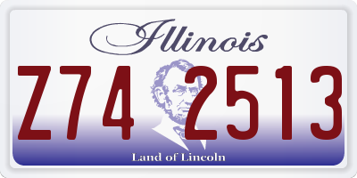 IL license plate Z742513