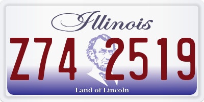 IL license plate Z742519