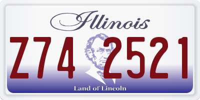 IL license plate Z742521