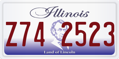 IL license plate Z742523
