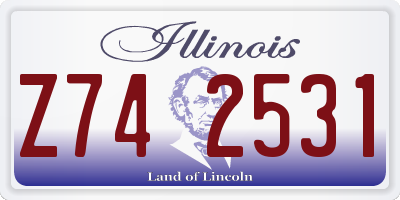 IL license plate Z742531