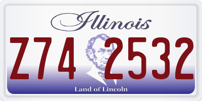 IL license plate Z742532