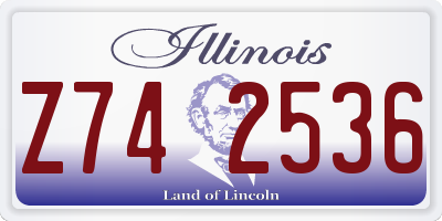 IL license plate Z742536