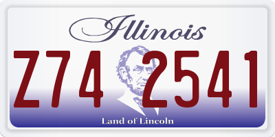 IL license plate Z742541