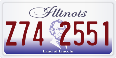 IL license plate Z742551