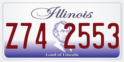 IL license plate Z742553