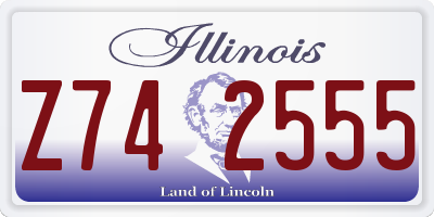 IL license plate Z742555