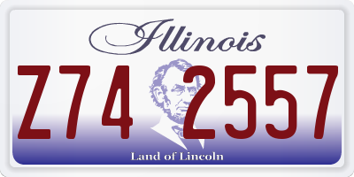 IL license plate Z742557