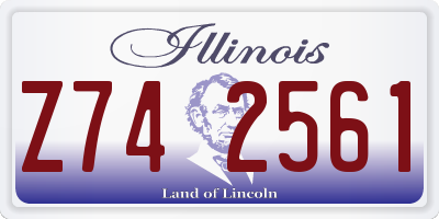 IL license plate Z742561