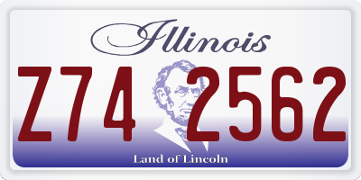 IL license plate Z742562