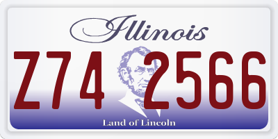 IL license plate Z742566