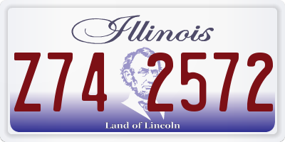 IL license plate Z742572