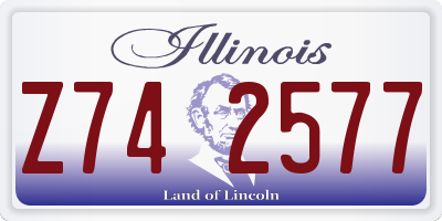 IL license plate Z742577