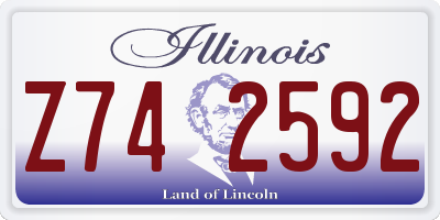IL license plate Z742592