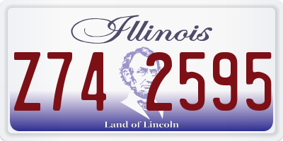 IL license plate Z742595