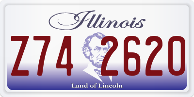 IL license plate Z742620