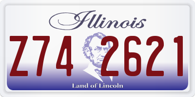 IL license plate Z742621
