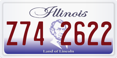 IL license plate Z742622