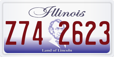 IL license plate Z742623
