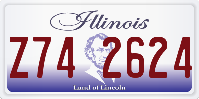 IL license plate Z742624
