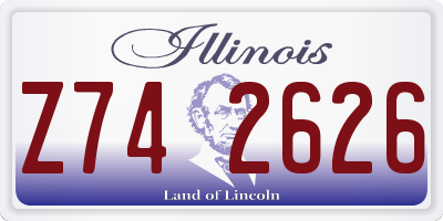 IL license plate Z742626