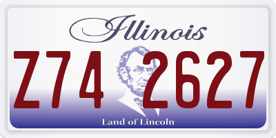 IL license plate Z742627
