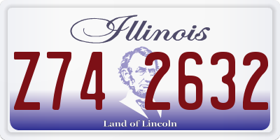 IL license plate Z742632