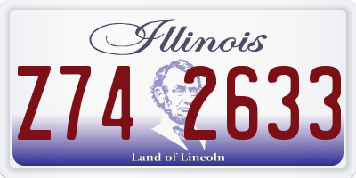 IL license plate Z742633