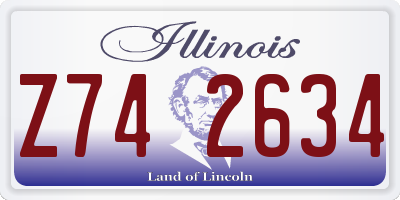 IL license plate Z742634