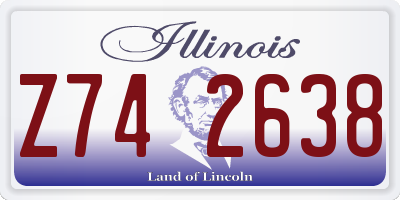 IL license plate Z742638