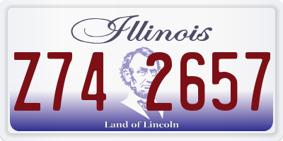 IL license plate Z742657
