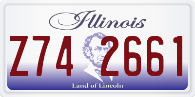 IL license plate Z742661