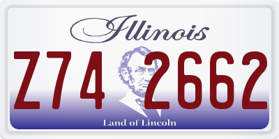 IL license plate Z742662