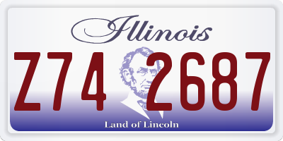 IL license plate Z742687