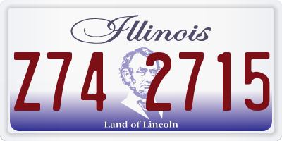 IL license plate Z742715