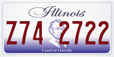 IL license plate Z742722
