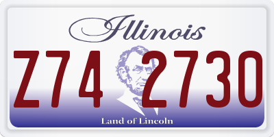 IL license plate Z742730