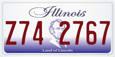 IL license plate Z742767