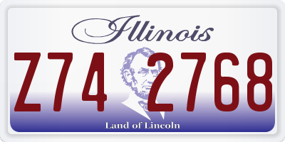 IL license plate Z742768