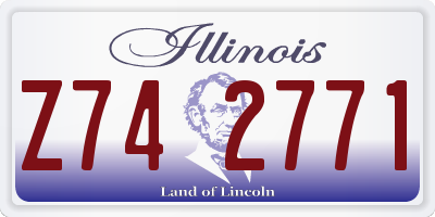 IL license plate Z742771