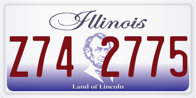 IL license plate Z742775