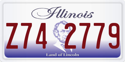IL license plate Z742779