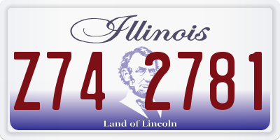 IL license plate Z742781