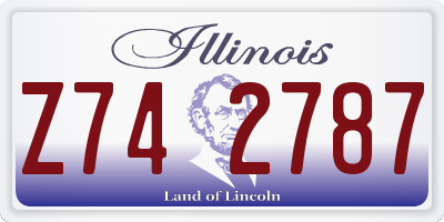 IL license plate Z742787