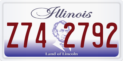 IL license plate Z742792