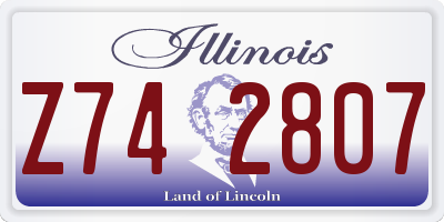 IL license plate Z742807