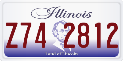 IL license plate Z742812